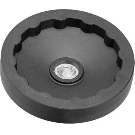 J.W. WINCO JW Winco - 6379005 - Plastic Solid Disk Handwheel w/o Handle - 3.94" Dia x .16" Pilot Hole 6379005